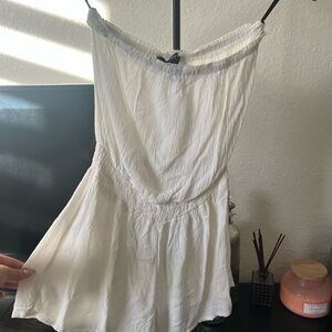 Forever 21 Off-White Strapless Top